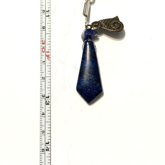 Lapis Lazuli Cat Pendant Necklace – Intuition, Mystery & Divine Wisdom - Picture 7 of 7